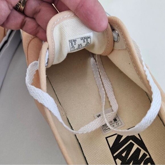 NWT Vans | Color Theory Honey Peach Authentic Low Top Lace Up Shoes Womens 9.5 - Picture 8 of 9